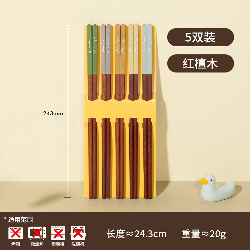 Wood Chopsticks Suitable for & Asian Cuisine - Wood Meal Chopsticks, Log Chopsticks for, Stir-Fries, Noodles & Ramen (Renewable Wood)