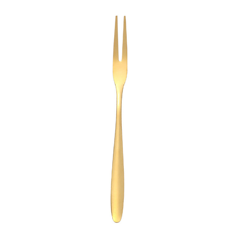 Stainless Steel Fruit Forks | Cake Decorating Sticks, Luxury Dessert Forks for Home Use