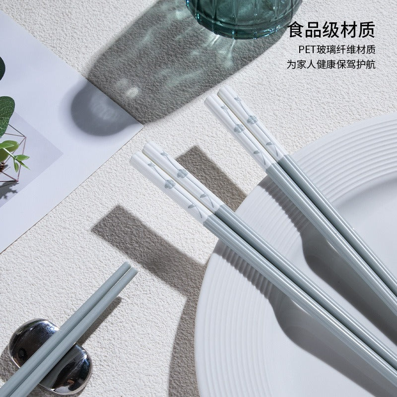 2024 New One-Person Alloy Chopsticks | Non-Slip, High-Temperature Resistant, Stainless Steel 304, Suitable for Couple Family Use