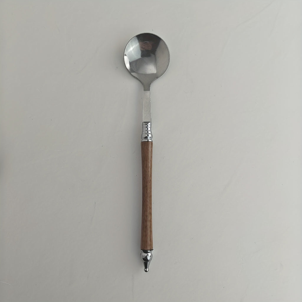 Popular Stainless Steel Spoon Designed to Resemble Rosewood
