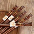 5-10 Pairs Natural Solid Wood Chopsticks | Household Square Head, Family Anti-Mildew and Non-Slip Log Chopsticks, Korean Internet Celebrities Wholesale