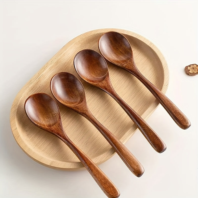 This Set of 2 Wooden Spoons Is Perfect for Stirring And Eating. Japanese Wooden Spoons for Soup