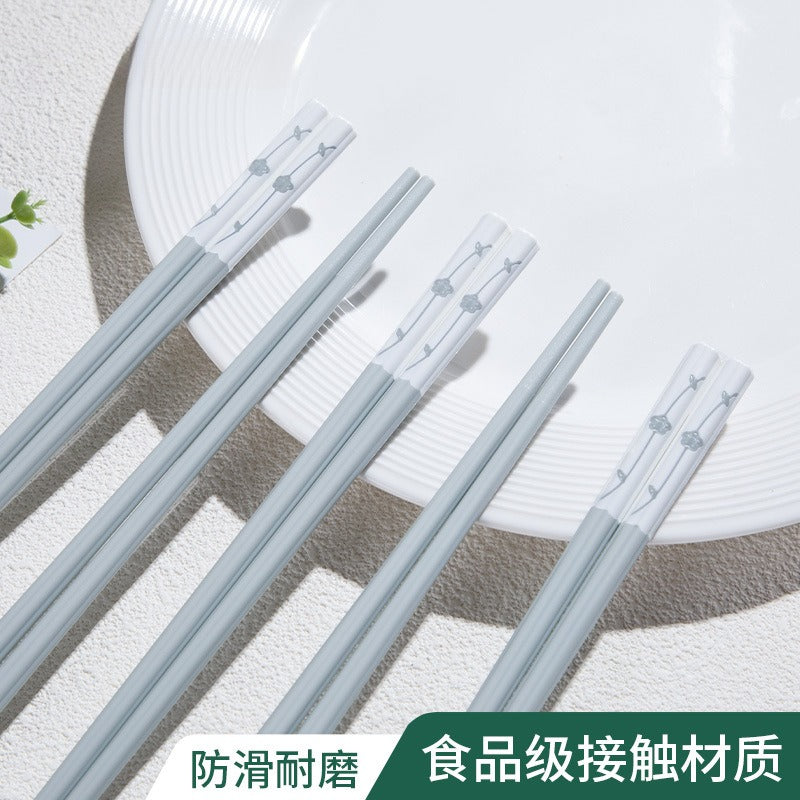 2024 New One-Person Alloy Chopsticks | Non-Slip, High-Temperature Resistant, Stainless Steel 304, Suitable for Couple Family Use