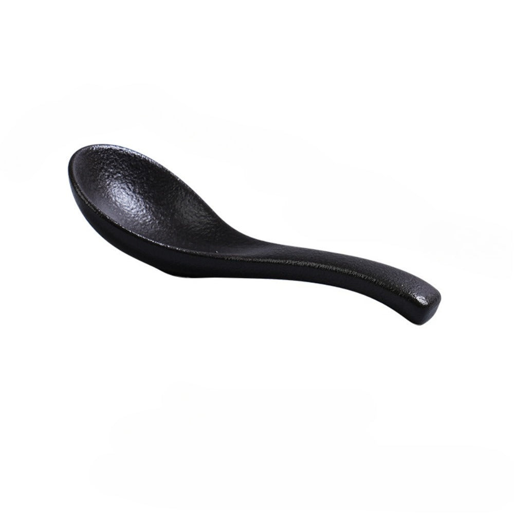 Ceramic soup spoons, creative and cute Japanese-style tableware for family use
