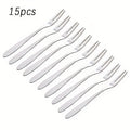 Cocktail Additions Forks 15pcs Stainless Steel Fruit Forks | Perfect for Parties, Weddings, Cocktails, Appetizers, Events