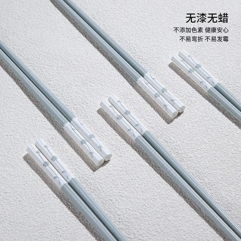 2024 New One-Person Alloy Chopsticks | Non-Slip, High-Temperature Resistant, Stainless Steel 304, Suitable for Couple Family Use