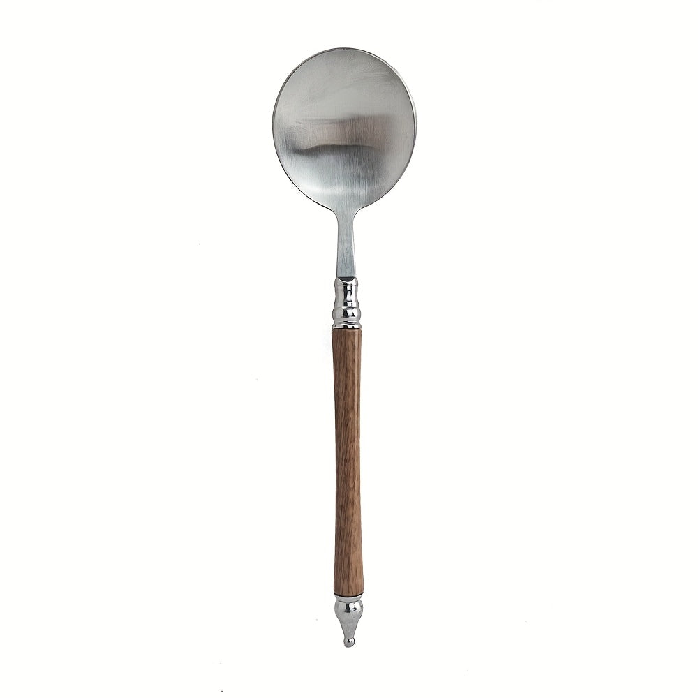 Popular Stainless Steel Spoon Designed to Resemble Rosewood